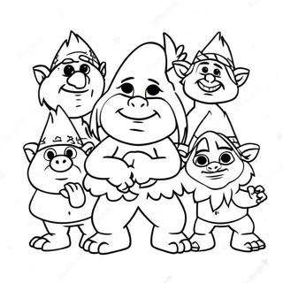 Trolls Band Together Floyd Coloring Page 106335-43726