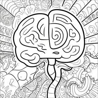 Colorful Adhd Brain Coloring Page 106361-43749