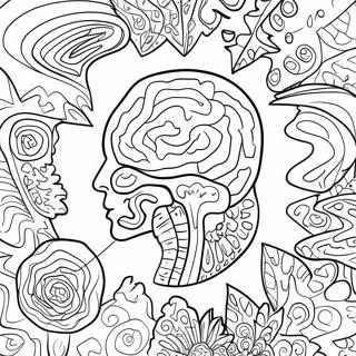 Colorful Adhd Brain Coloring Page 106361-43750