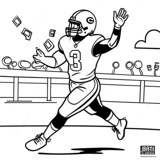 Ja Marr Chase Touchdown Celebration Coloring Page 106413-43789