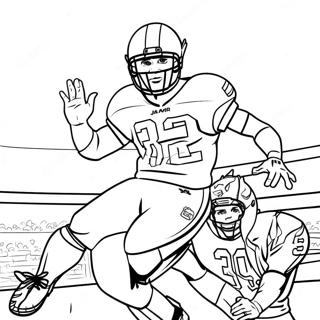 Ja Marr Chase Touchdown Celebration Coloring Page 106413-43790