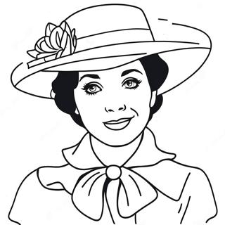 Mary Poppins Coloring Page | Coloring-Pages.com