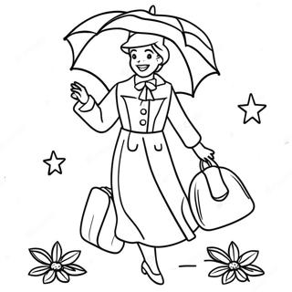 Mary Poppins Coloring Pages