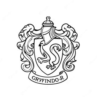 Gryffindor Crest Coloring Page 106515-43866