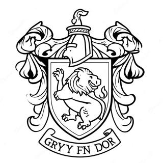 Gryffindor Crest Coloring Page 106515-43867