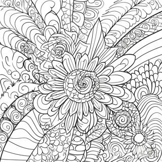 Aesthetic Trippy Coloring Pages