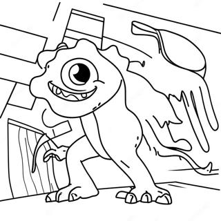 Scp Monster Encounter Coloring Page 106593-43938