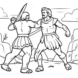 David And Goliath Coloring Pages
