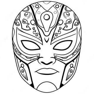 Rey Mysterio Mask Coloring Page 106720-44029