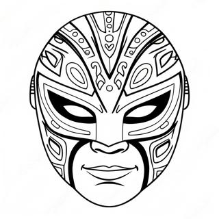 Rey Mysterio Mask Coloring Page 106720-44030