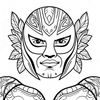 Rey Mysterio Mask Coloring Page 106720 44031