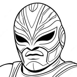 Rey Mysterio Mask Coloring Page 106720 44032