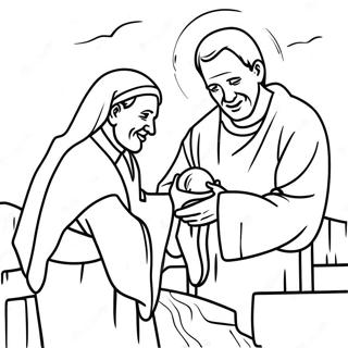 Blessed Are The Poor In Spirit Coloring Page 106823-44110