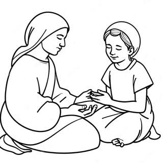 Blessed Are The Poor In Spirit Coloring Page 106823-44111
