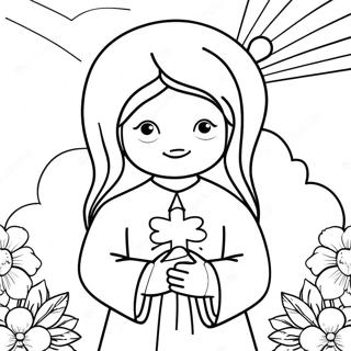 Blessed Are The Pure In Heart Coloring Page 106826 44123