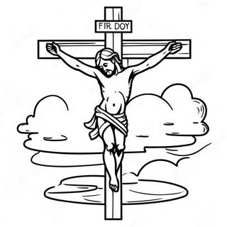 Reflective Good Friday Coloring Page 106850-44137