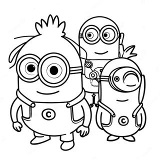 Adventurous Minions Coloring Page 106898-44170