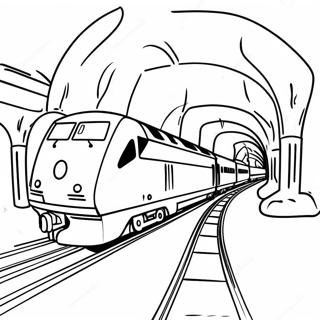 Colorful Amtrak Train Journey Coloring Page 106924-44189