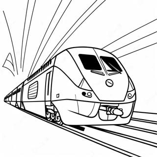 Colorful Amtrak Train Journey Coloring Page 106924-44190