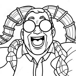 Doc Ock Laughing Evil Coloring Page 106953-44224