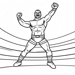 Wwe Wrestler Jumping On Opponent Coloring Page 107026-44270