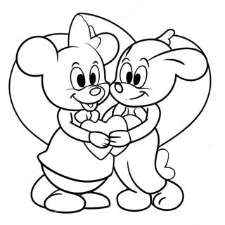 Valentines Day Disney Coloring Page 107076-44307