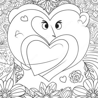 Valentines Day Disney Coloring Page 107076-44308