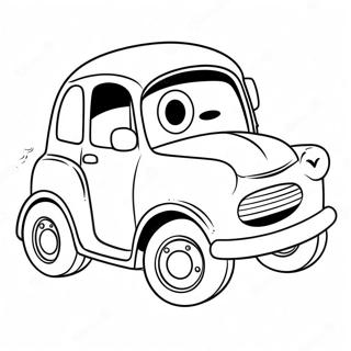 Cute Cartoon Car Coloring Page 107154-44376