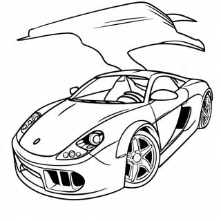 Fast Sports Car Coloring Page 107155-44379