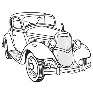 Classic Vintage Car Coloring Page 107156-44382