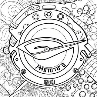 Sports Car Logo Coloring Page 107181-44401