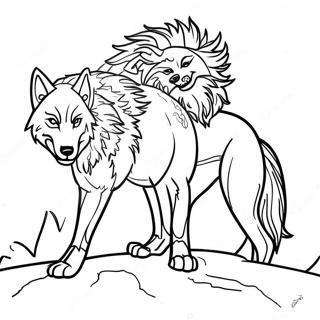 Timberwolves Coloring Page 107460-44611