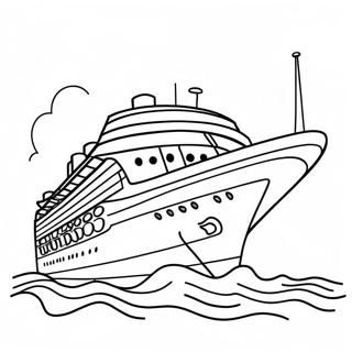 Disney Cruise Ship Coloring Page 107486-44629