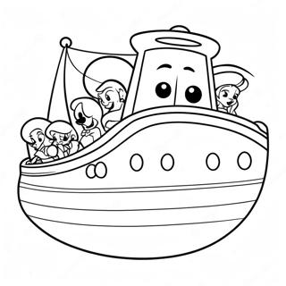 Colorful Disney Cruise Characters Coloring Page 107487-44635