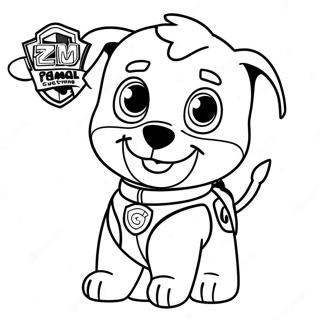 Cute Zuma Paw Patrol Coloring Page 107513-44659