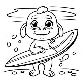 Zuma With Surfboard Coloring Page 107514-44662