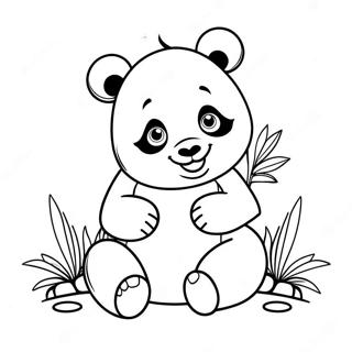 Mimi Panda Coloring Pages