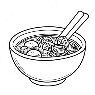 Ramen Bowl Coloring Page 107614-44732