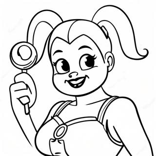 Harley Quinn With Her Mallet Coloring Page 107669 44787