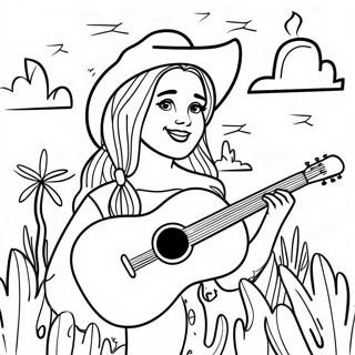 Country Music Coloring Page 107691-44789