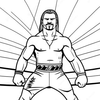 Wwe Superstars In Action Coloring Page 107717-44814