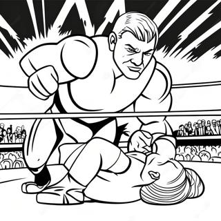 Wwe Superstars In Action Coloring Page 107717-44815