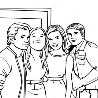 Friends Tv Show Coloring Page 107742-44829