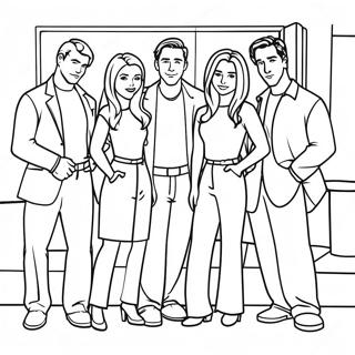 Friends Tv Show Coloring Page 107742-44830