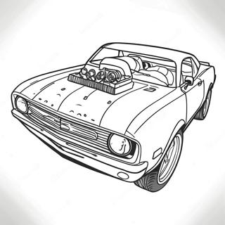 Drag Car Coloring Pages