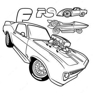 Drag Car Coloring Page 107819-44891