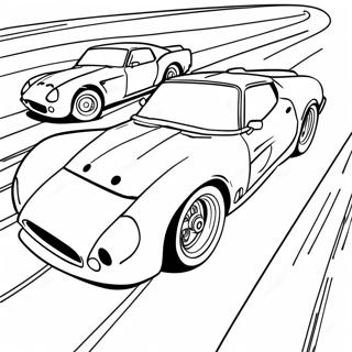 Fast Drag Car Racing Coloring Page 107820-44893