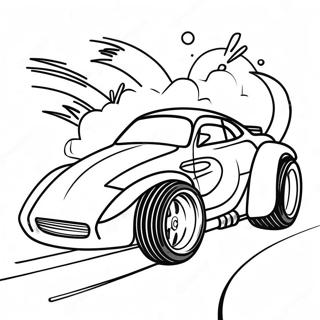 Fast Drag Car Racing Coloring Page 107820-44894