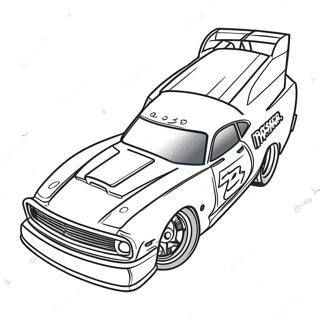 Fast Drag Car Racing Coloring Page 107820-44896