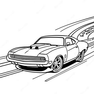 Sleek Drag Car On The Track Coloring Page 107822-44902
